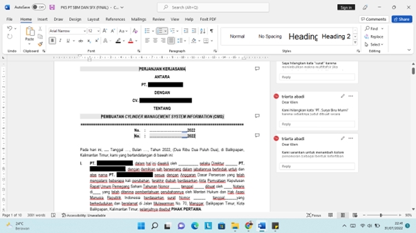 Hukum - Penyusunan Perjanjian dan Konsultasi Atas Perjanjian (Bonus Memorandum Of Understanding (MoU)) - 16