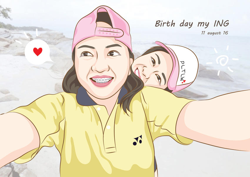 วาดภาพเหมือน Portrait - วาดภาพเหมือนการ์ตูน - 4