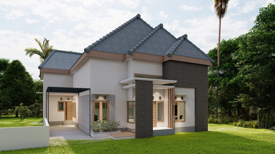 3D & Perspektif - Desain inteior dari konsep, moodboard hingga gambar kerja - 4