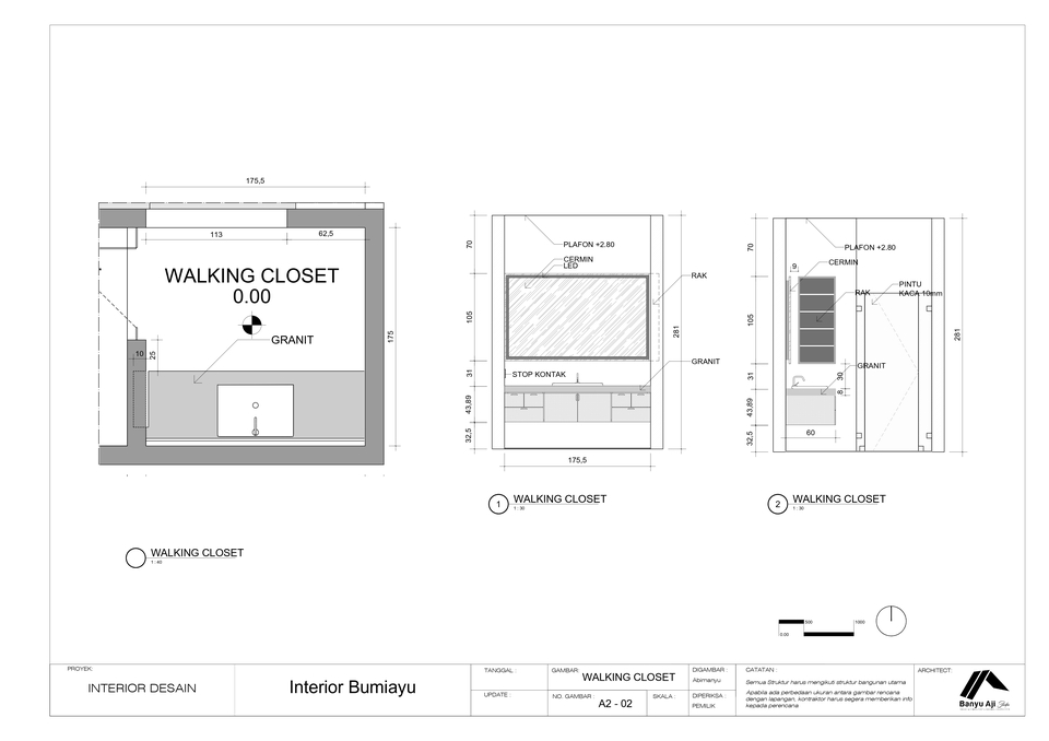 CAD Drawing - Interior dan Furnitur Drafting - 6