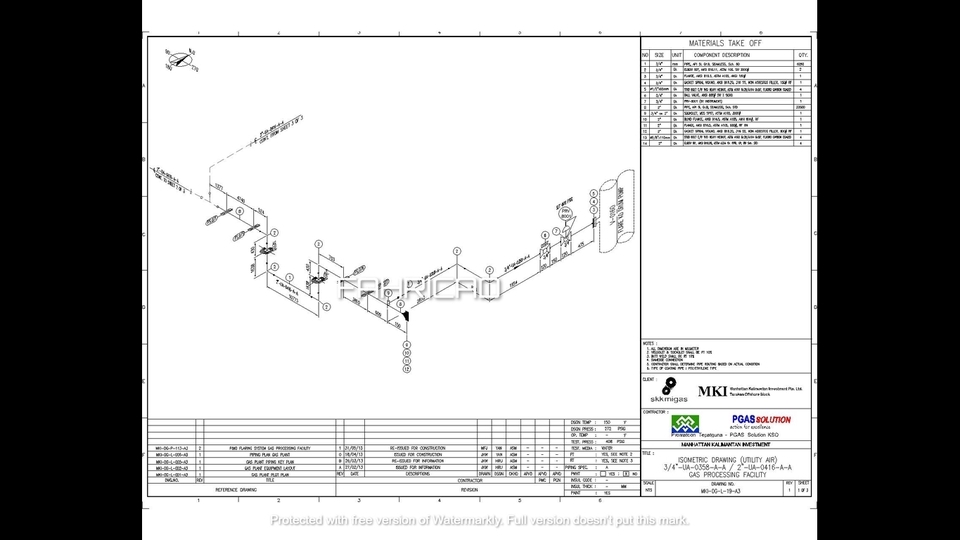 CAD Drawing - Pembuatan Gambar AutoCAd Isometrik + MTO ( Material Take Off ), Editing Piping Plan, juga P&ID - 13