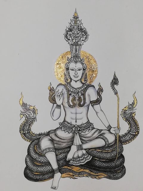 วาดภาพประกอบ - รับออกแบบลาย "พญานาค" ในรูปแบบลายเส้น คงเอกลักษณ์ - 3