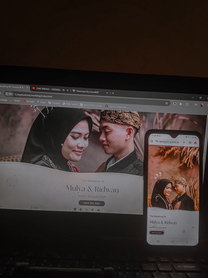 Jasa Desain Website Murah dan Profesional untuk Pernikahan, Design Website Undangan Pernikahan, Website Pernikahan, Template Undangan Pernikahan