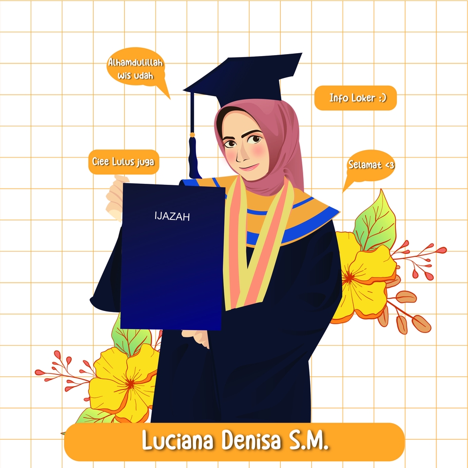 Gambar dan Ilustrasi - Potrait Vektor Illustrasi  - 4