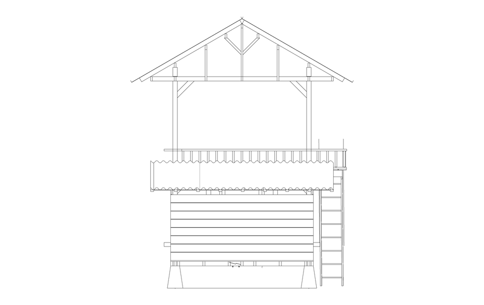 Desain 3D model rumah minimalis modern dengan balkon dan tangga kayu, jasa desain arsitektur rumah 3d.