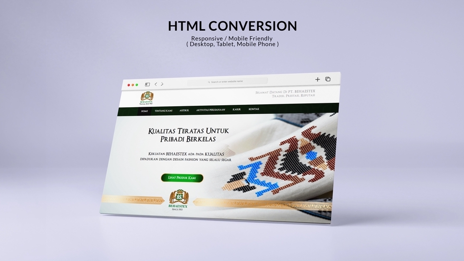 Web Development - Slicing Dari Desain PSD, Zeplin, Figma, Image Ke HTML. HTML Conversion.  - 4