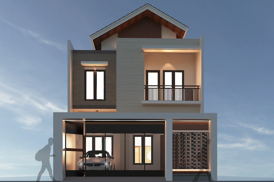 3D & Perspektif - Jasa Desain Rumah Arsitek 3D Rendering Visualisasi  - 13