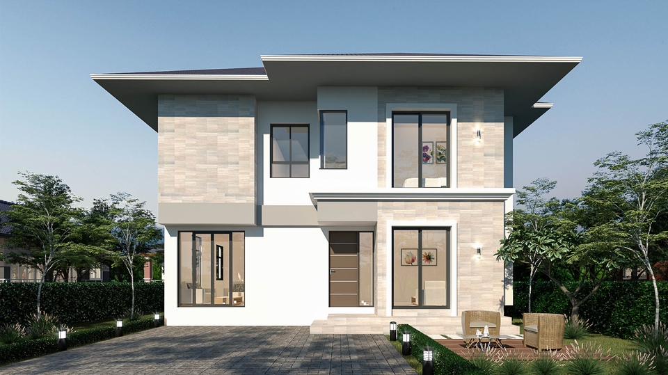 เขียนแบบวิศวกรรมและออกแบบโครงสร้าง - 3D Perspective ภายในและภายนอก บ้าน ร้านอาหาร คอนโด สปา - 18