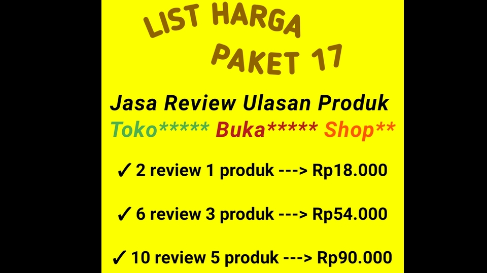 Memberi Review - REVIEW ULASAN BUKLPAK, SHOPE, TOKPED, LAZDA - 4