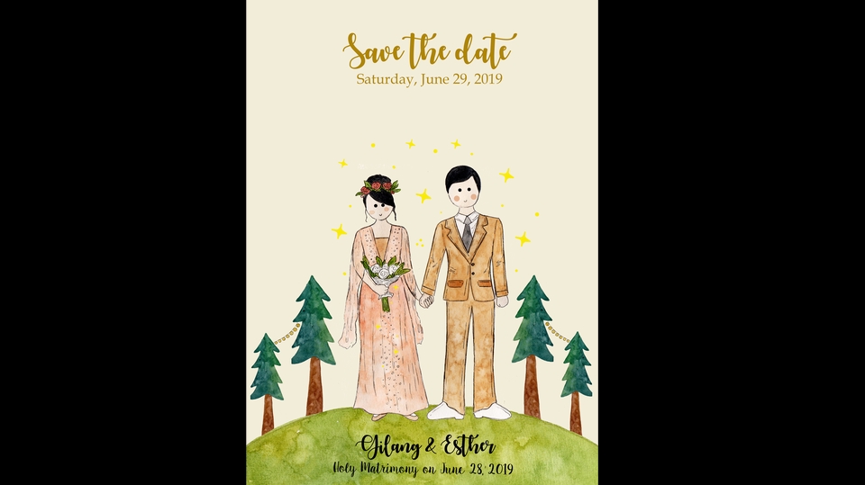 Gambar dan Ilustrasi - ILUSTRASI PERNIKAHAN, KADO NIKAH, E-INVITATION - 2