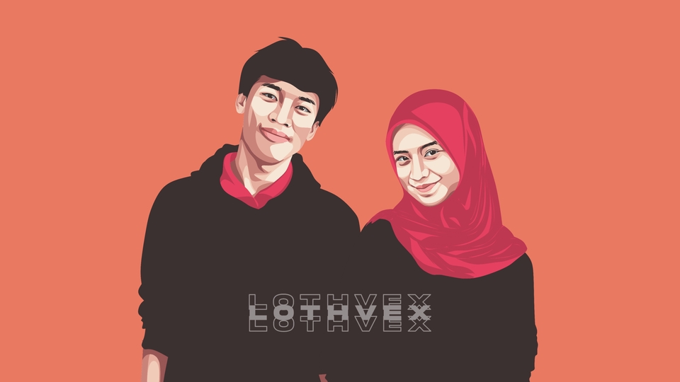 Gambar Potret - Desain Vector/Vexel/Karikatur , sehari jadi - 3