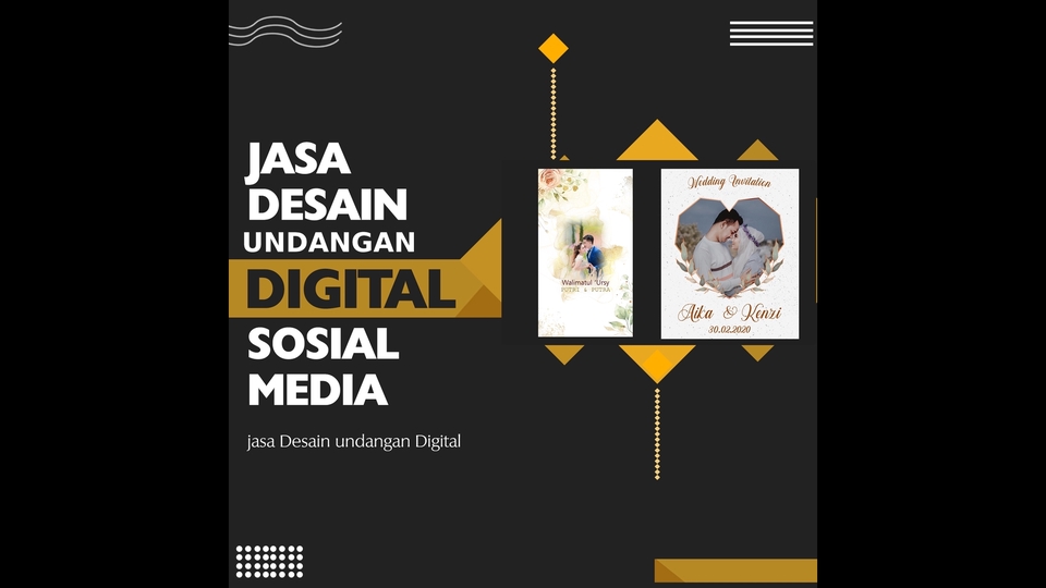 Kartu Ucapan & Video - UNDANGAN DIGITAL PERNIKAHAN INVITATION, WISUDA, ULTAH 1 HARI JADI - 5