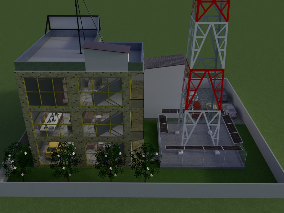 Jasa drafter autocad freelance murah, gambar desain bangunan 3D dan tower komunikasi.