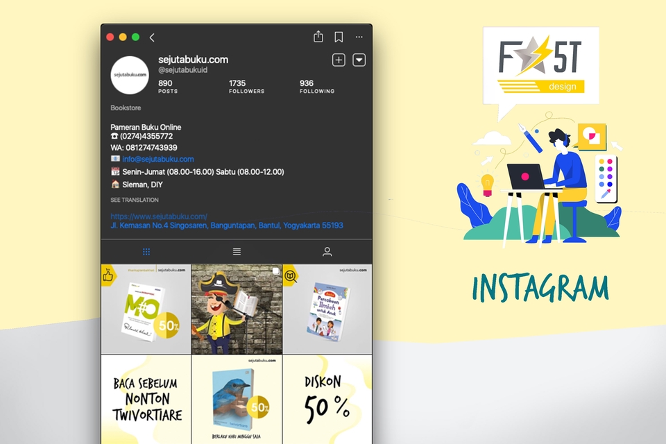 Banner Online - Paket Percobaan Design Feed Story Caption Instagram - 7