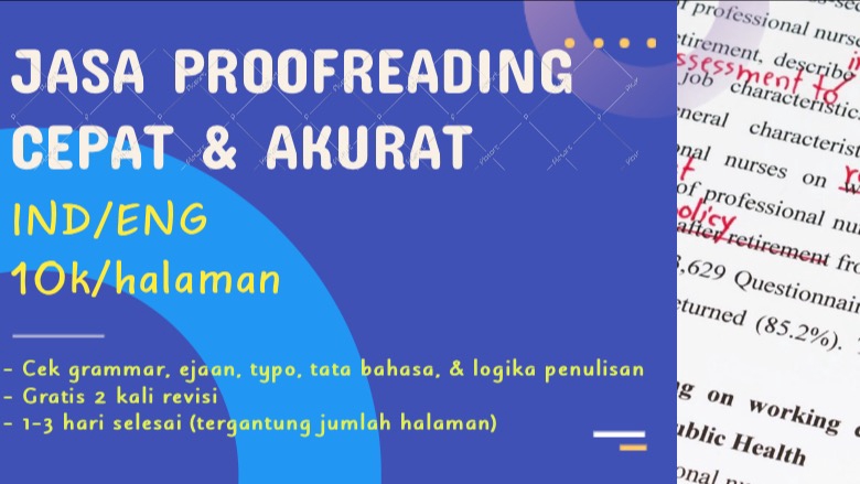 Proofreading - Proofreading Skripsi S1/Tesis S2/ Manuskrip Jurnal Ilmiah/CV/Cover Letter/Motivation Letter/Proposal - 2
