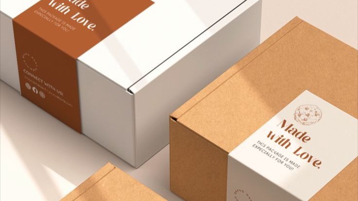 Jasa desain kemasan unik dan menarik, desain kotak makanan, kotak kue, dan label produk.