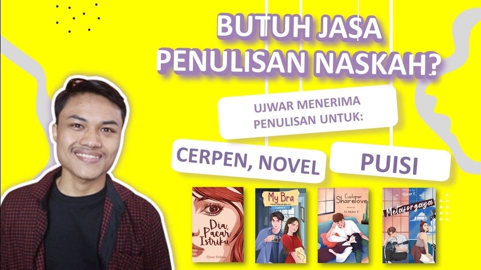 Penulisan Konten - Jasa Penulisan Cerpen, Novel, dan Puisi (Creative Writing) - 1