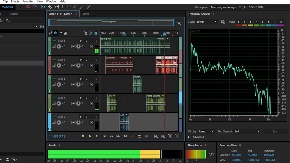 Editing Audio (Mastering, Mixing, Editing, Effect) Iklan, Jingle, & Semua Jenis Audio