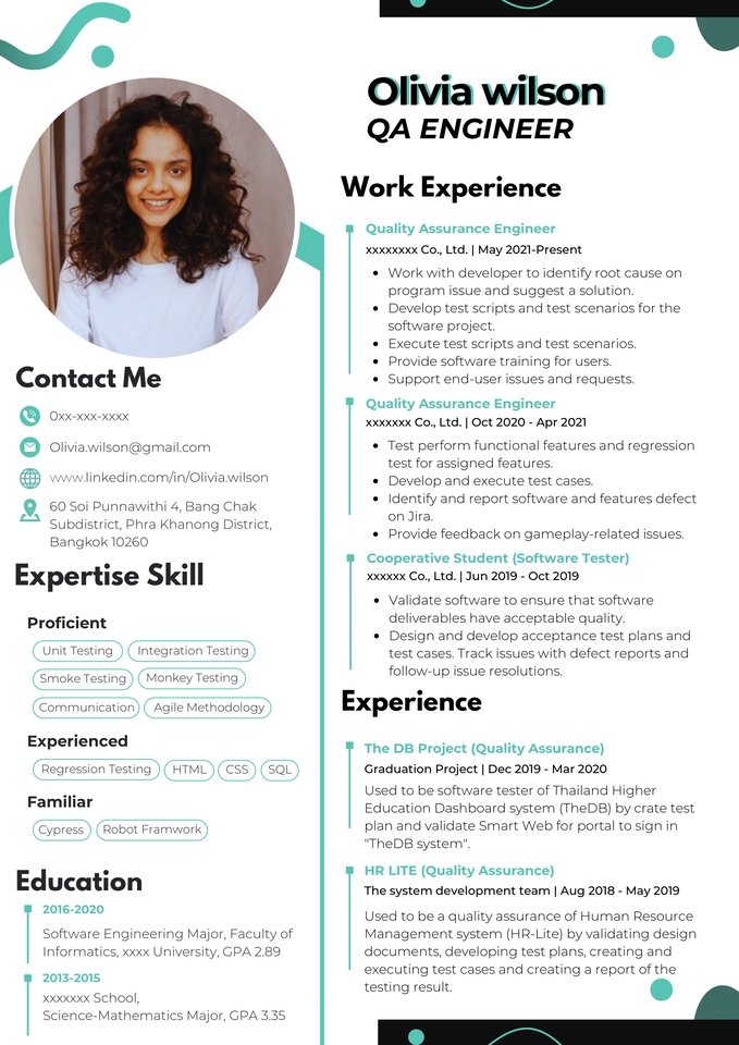 Portfolio & Resume - Resume สำหรับสายโปรแกรมเมอร์ - 7