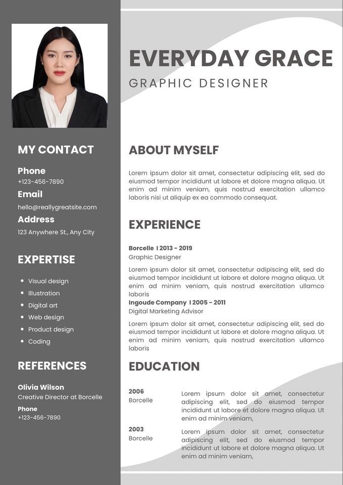 Portfolio & Resume - รับทำ Resume/ CV ราคากันเอง ได้งานไว - 10