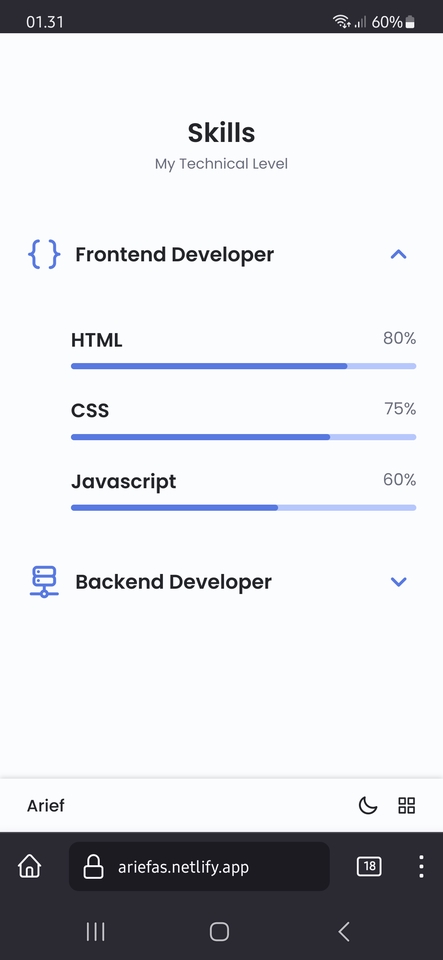 Web Development - Portofolio Website - 3