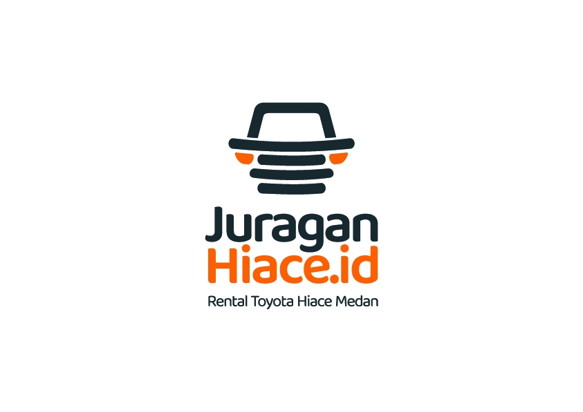 Jasa desain logo buat logo online di Medan untuk usaha rental mobil Hiace.