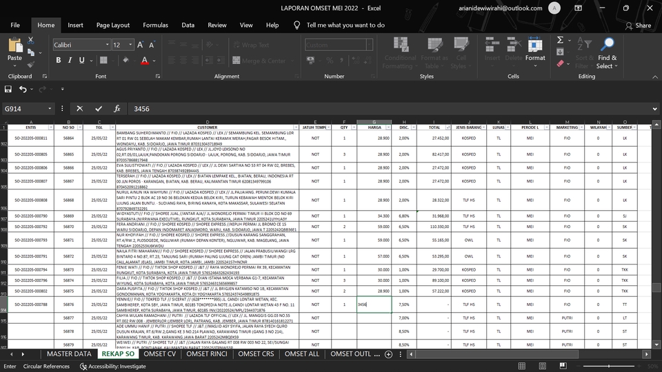 Entri Data - Data Entry/Input Data, Pencarian Data, Pembuatan Data, Ms. Excel, Ms. Word, PDF, Powepoint - 3
