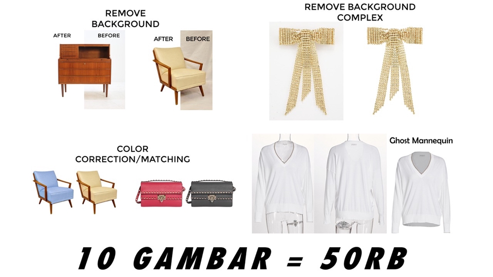 Edit Gambar & Photoshop - Edit Background Foto E-Commerce/Katalog - 1