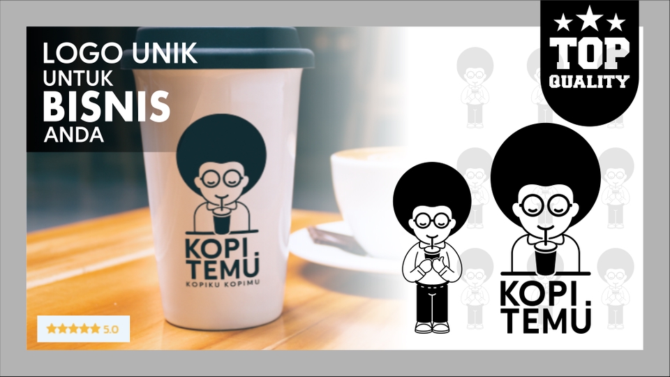 Logo - Desain Logo, Maskot/Karakter Kartun 1 Hari Jadi - 2