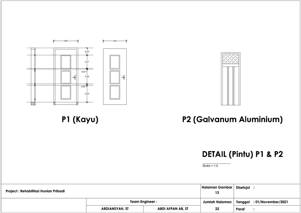 CAD Drawing - Jasa Gambar Autocad 2D & Drafter & IMB/PBG - 16