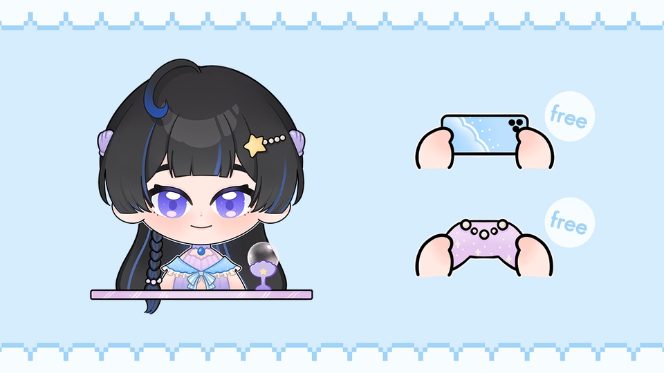 รับวาดรูปการ์ตูนน่ารัก สไตล์อนิเมะ 3d