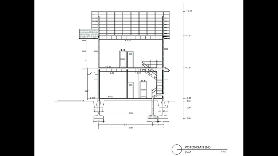 CAD Drawing - Desain Rumah 2D - 6