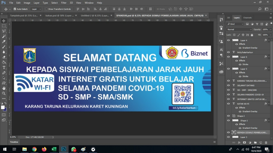 Digital Printing - DESAIN BANNER/SPANDUK TERMURAH BERKUALITAS - 3