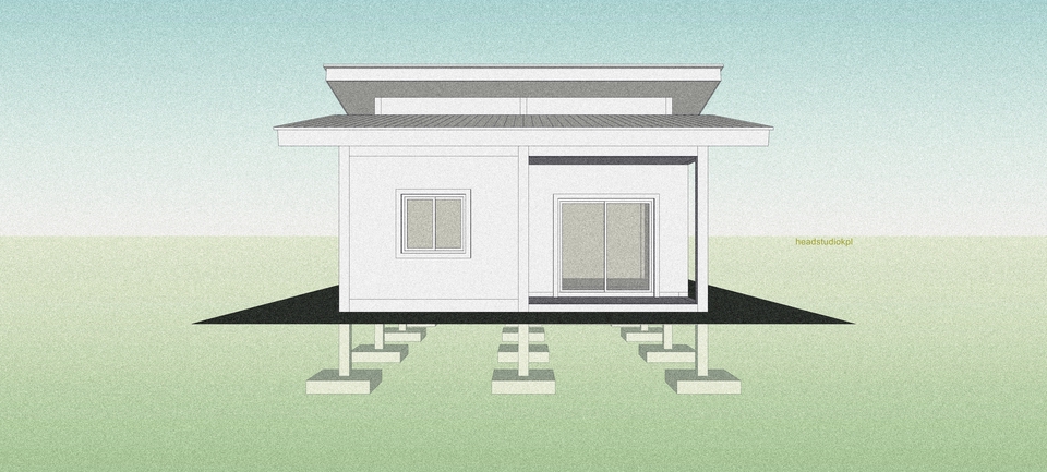 3D Perspective - ขึ้นโมเดลอาคาร 3 มิติ ด้วยโปรแกรม Sketchup - 8