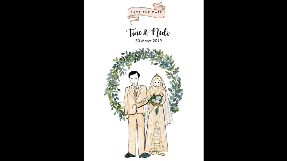 Gambar dan Ilustrasi - ILUSTRASI PERNIKAHAN, KADO NIKAH, E-INVITATION - 1