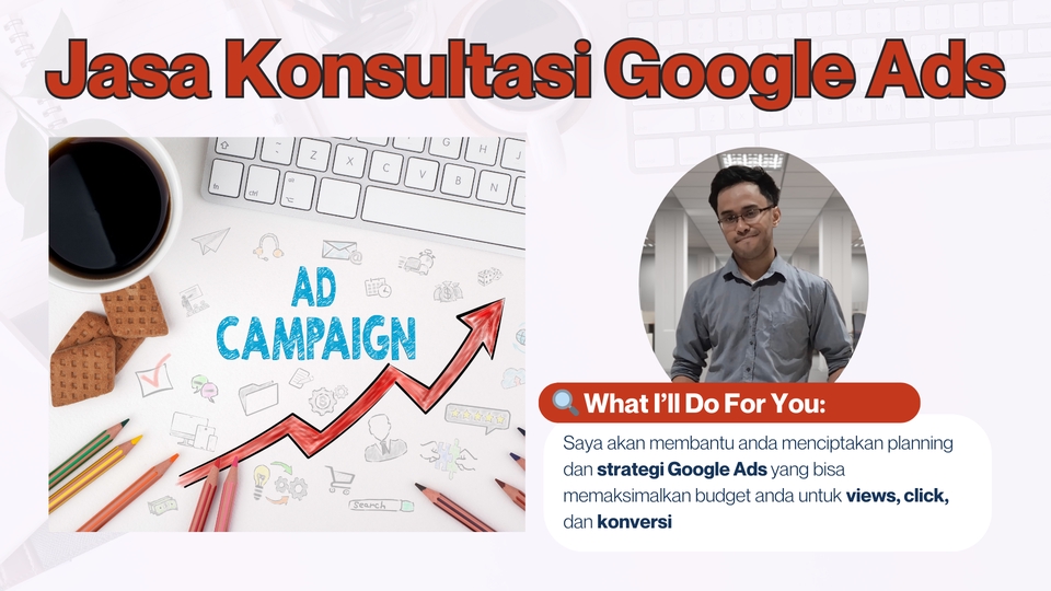Jasa Google Ads: Dapatkan layanan digital marketing profesional untuk meningkatkan penjualan dan visibilitas bisnis Anda di Google dengan strategi tertarget.