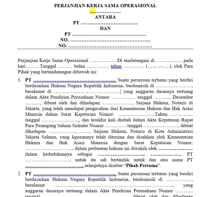 Hukum - Jasa Legal pembuatan Draft Kontrak/Perjanjian - 3