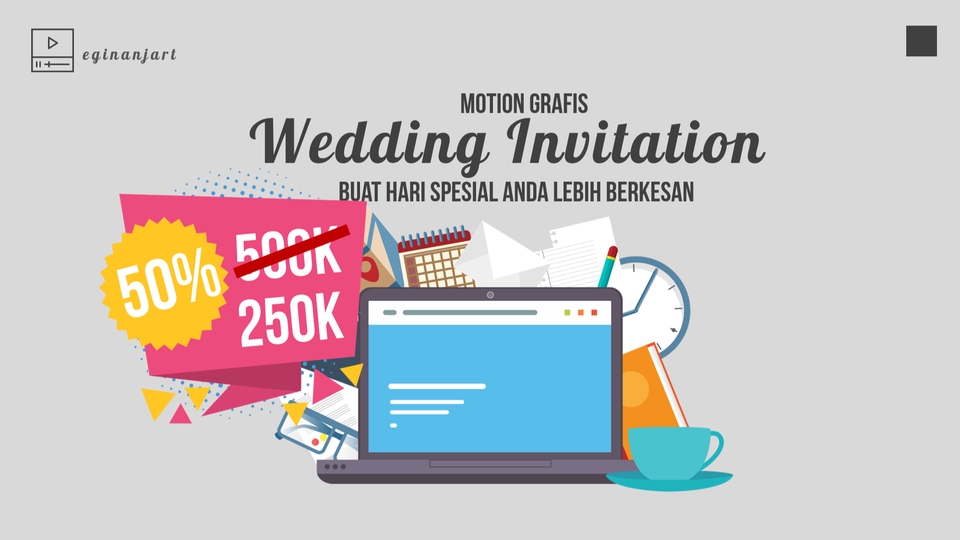 Motion Graphics - Video Wedding Invitation atau Undangan Digital Untuk Instagram - 1