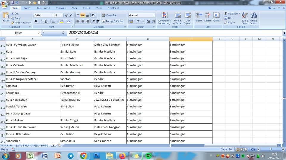 Entri Data - ENTRI DATA MS. EXCEL SESUAI REQUEST - 2