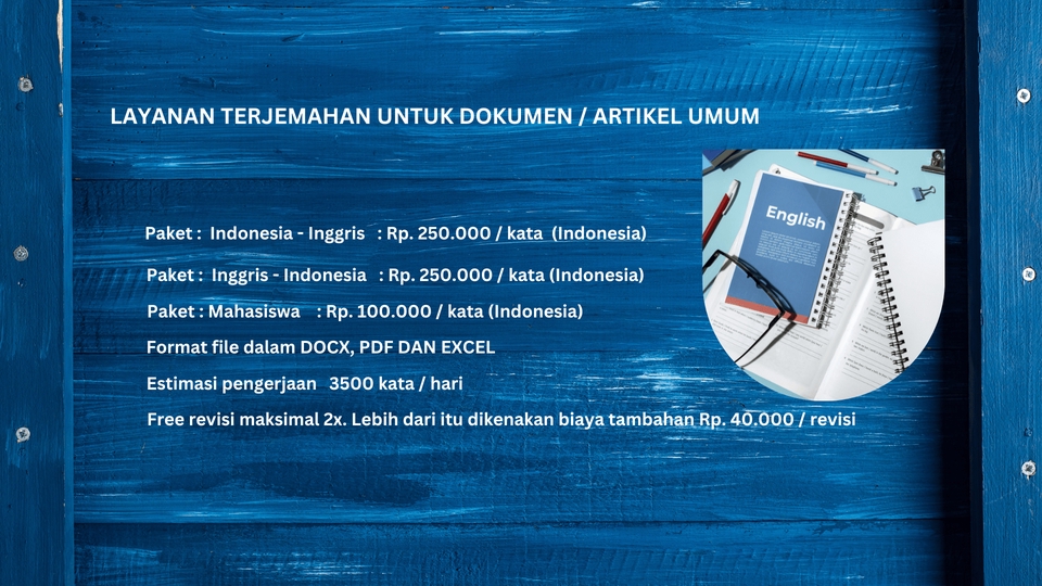 Penerjemahan - JASA TERJEMAHAN INGGRIS - INDONESIA - INGGRIS - 3