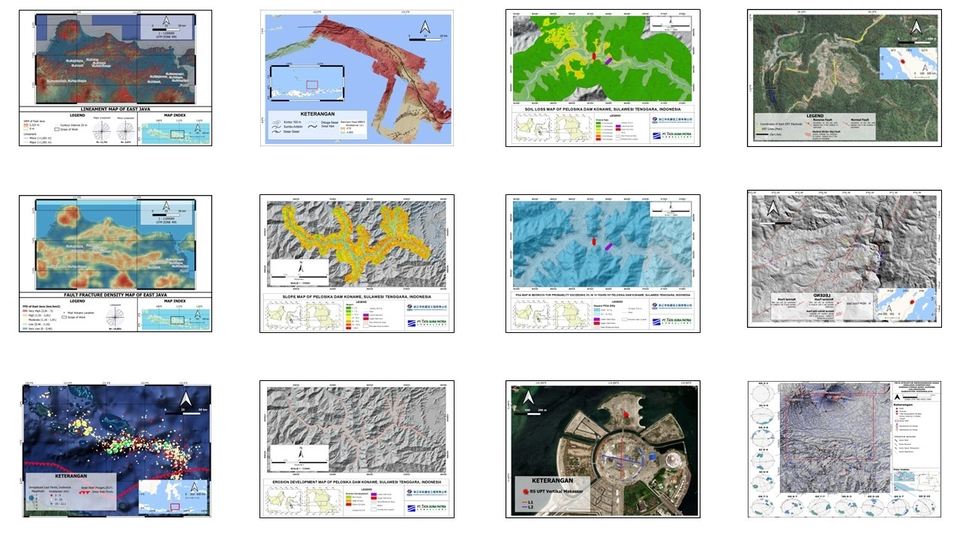 Jasa Lainnya di Desain Grafik - Pembuatan dan/atau Layouting Peta-Peta Geospasial