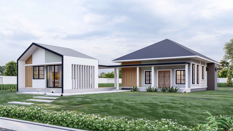 ออกแบบตกแต่งภายในและภายนอก - รับออกแบบ I ทำภาพ perspective Render - 25