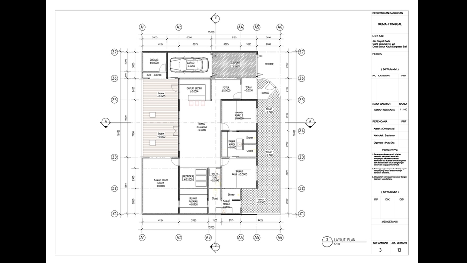 CAD Drawing - Jasa Arsitek Bali - 16