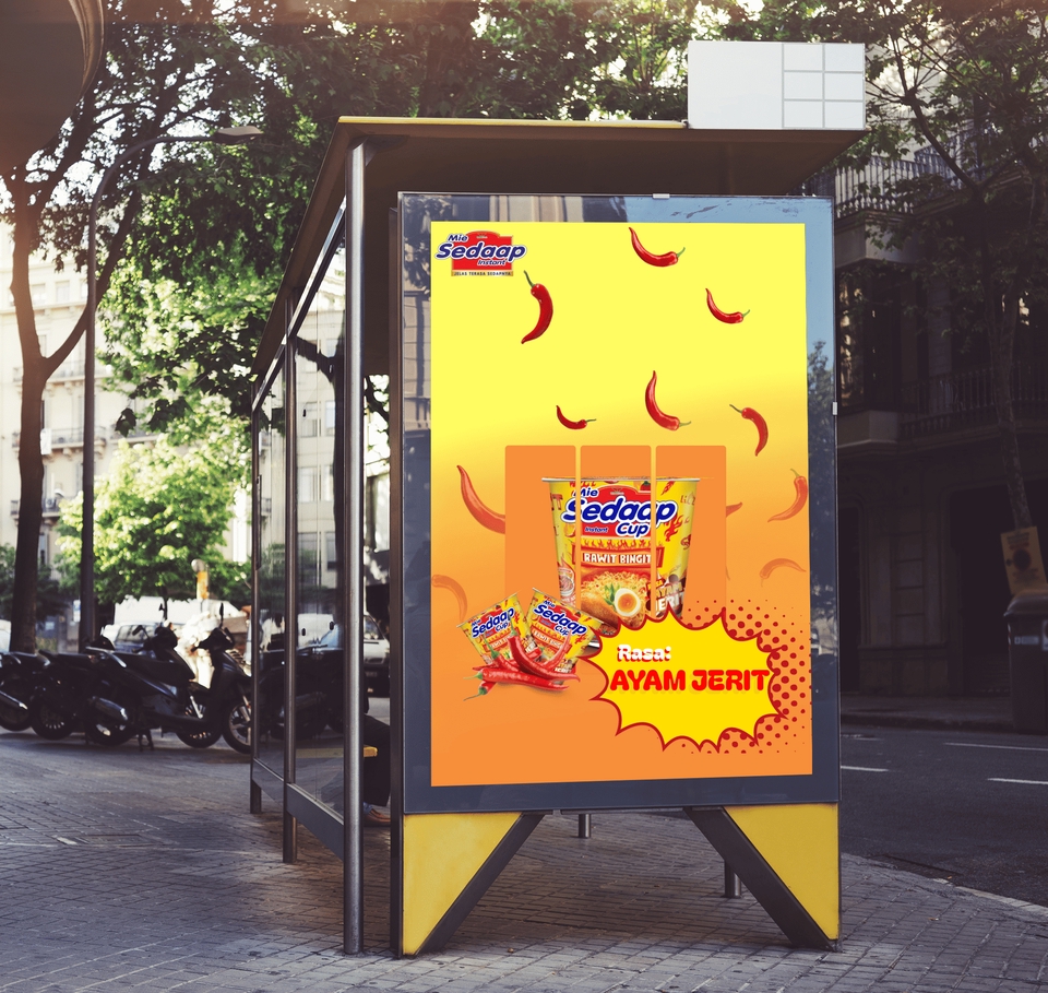 Jasa desain spanduk online untuk usaha makanan dengan desain menarik dan kreatif.