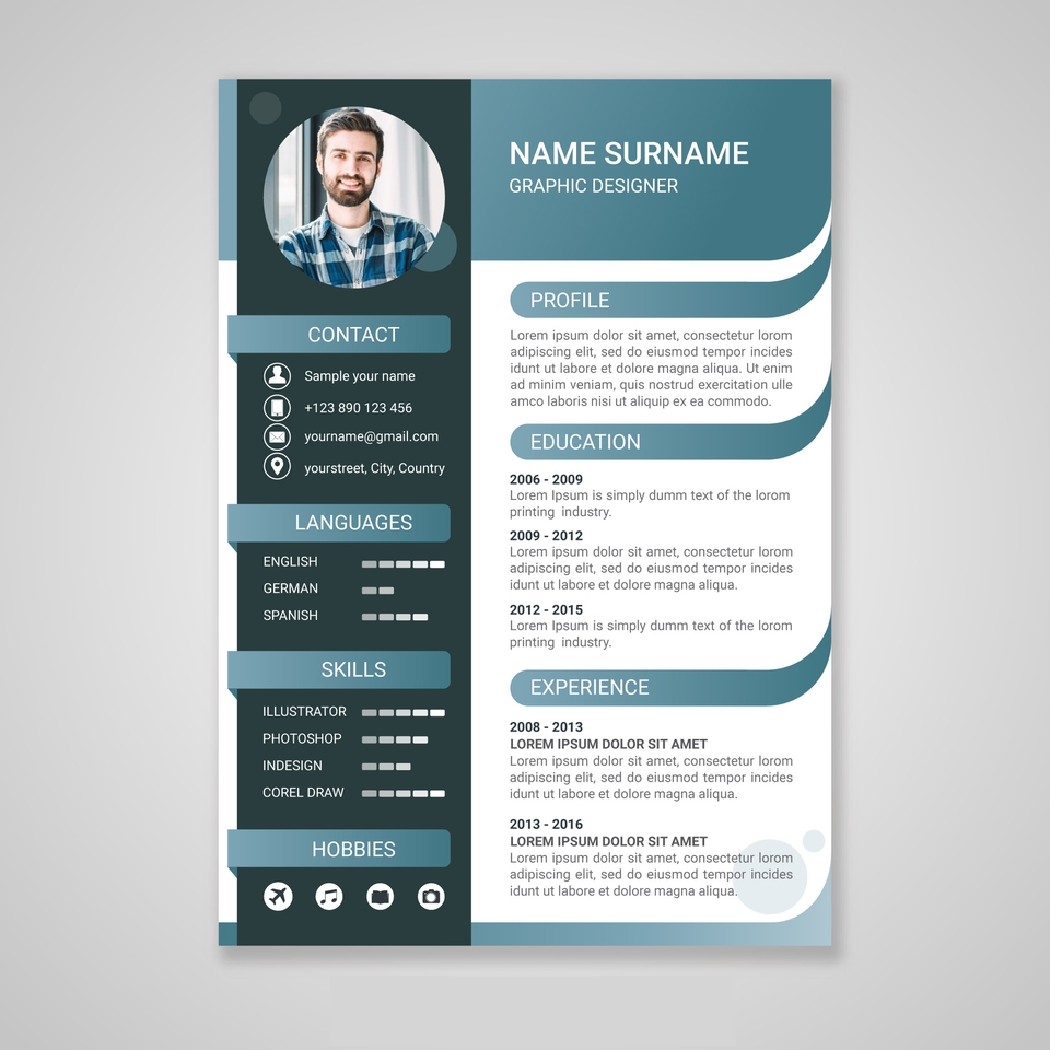 Portfolio & Resume - Desain CV Kreatif, Profesional & Kekinian - 5