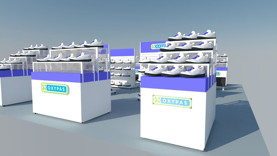 ทำโมเดล 3D - โมเดลชั้นวางสินค้า - 8