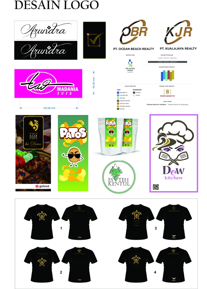 Desain logo keren untuk berbagai keperluan seperti logo restoran, cafe, toko online, perusahaan, komunitas, dan esport. Jasa desain logo profesional dan murah.