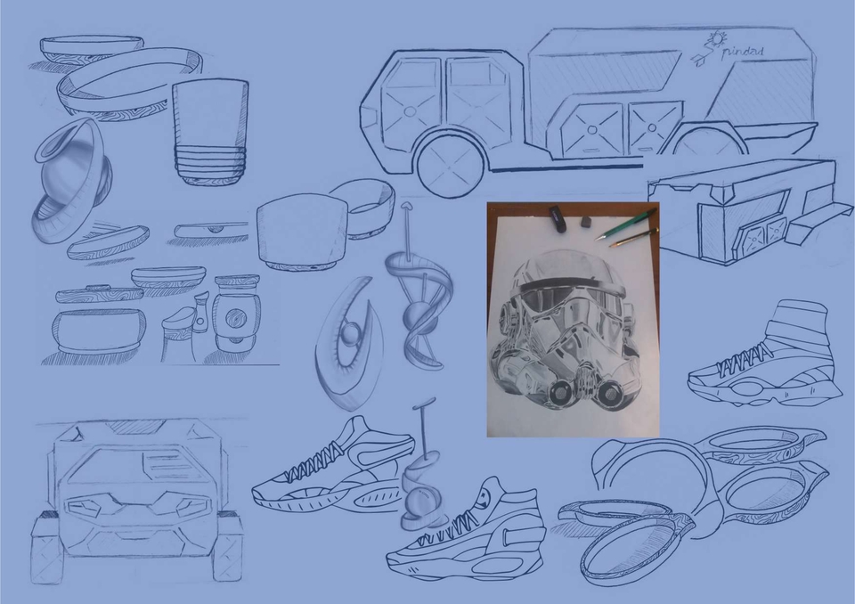 Jasa ilustrasi desain vektor dengan objek ilustrasi sepatu, helm, mobil, hewan, dan makanan. Ilustrasi digital untuk keperluan promosi, branding, dan media sosial.