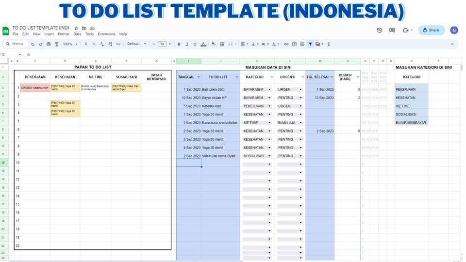 Entri Data - Google Sheet Problem Solving, Spreadsheet Lain : Microsoft Excel - 3