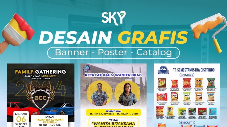 Digital Printing - Desain Banner/Poster/Flyer untuk Keperluan Digital Marketing atau Promosi Bisnis Anda - 1